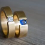 Inele de logodnă de aur de 24k.